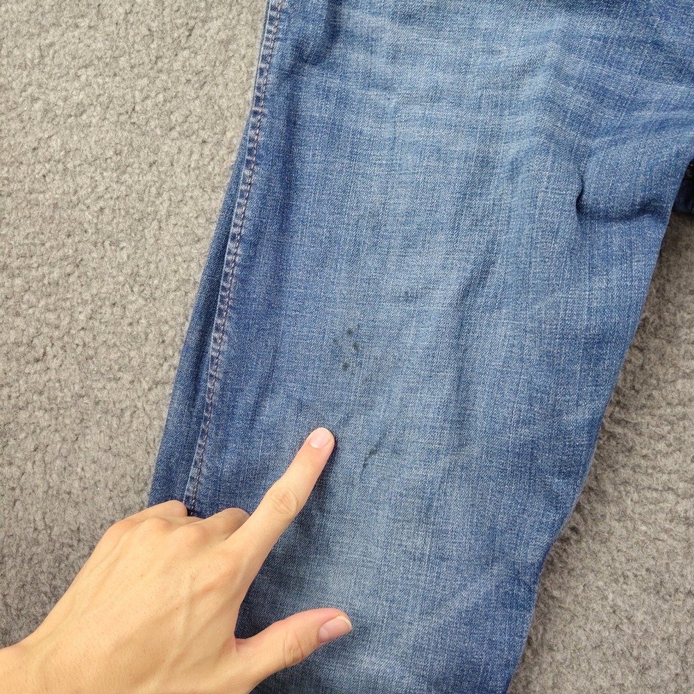 Wrangler Retro Slim Straight Jeans Mens 38x31 Blue Denim Workwear Western Rodeo - Picture 5 of 8